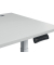 Schreibtisch FLEX MODUL, elektrisch h&ouml;henverstellbar, 60,5-125,5cm (H), 200x80cm (BxT), rechteckig, lichtgrau / silber