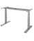 Schreibtisch FLEX MODUL, elektrisch h&ouml;henverstellbar, 58-123cm (H) / silber