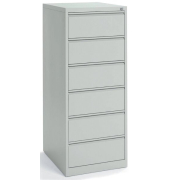 Karteikartenschrank, 6 Schübe, 2-bahnig, (H x B x T) 1320 x 530 x 620 mm, grau