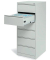 Karteikartenschrank, 6 Schübe, 2-bahnig, (H x B x T) 1320 x 530 x 620 mm, grau