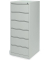 Karteikartenschrank, 6 Schübe, 2-bahnig, (H x B x T) 1320 x 530 x 620 mm, grau