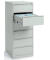 Karteikartenschrank, 6 Schübe, 2-bahnig, (H x B x T) 1320 x 530 x 620 mm, grau