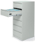 Karteikartenschrank, 6 Schübe, 2-bahnig, (H x B x T) 1320 x 530 x 620 mm, grau
