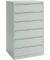 Karteikartenschrank, 6 Schübe, 3-bahnig, (H x B x T) 1320 x 760 x 620 mm, grau