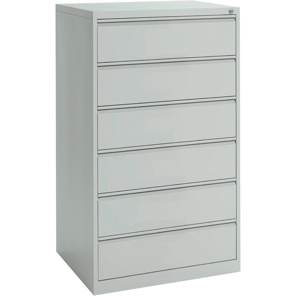 2050000139963 - Karteikartenschrank 6 Schübe 3-bahnig (H x B x T) 1320 x 760 x 620 mm grau 2050000139963 Deskin