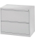 H&auml;ngeregistraturschrank 10236664, grau, 2 Schubladen, 2-bahnig