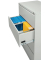 Hängeregistraturschrank, doppelbahnig, 2 Schubladen, (H x B x T) 1020 x 840 x 620 mm, grau