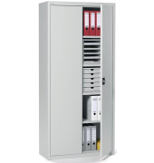 Stahlschrank 10266433, abschlie&szlig;bar, 5 OH, grau, 92x195x42cm (BxHxT)