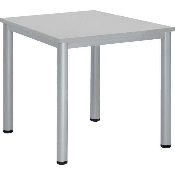 4255704329261 - Schreibtisch BASE-MODUL Q 72cm (H) 80x80cm (BxT) quadratisch grau   silber 4255704329261 Deskin