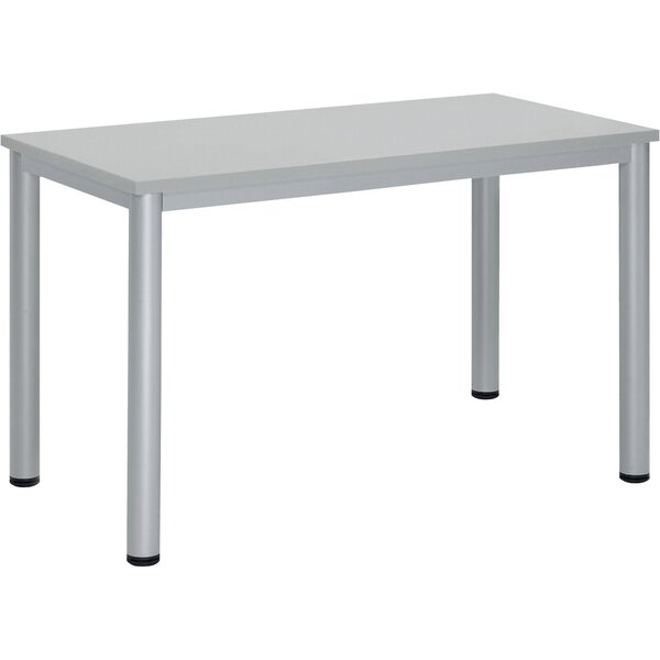 4255704329292 - Schreibtisch BASE-MODUL Q 72cm (H) 120x60cm (BxT) rechteckig grau   silber 4255704329292 Deskin