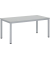 Schreibtisch BASE-MODUL Q, 72cm (H), 160x60cm (BxT), rechteckig, grau / silber