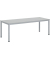 Schreibtisch BASE-MODUL Q, 72cm (H), 200x80cm (BxT), rechteckig, grau / silber