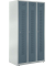 Garderobenspind, Drehriegelschloss, (H x B x T) 1700 x 870 x 500 mm, grau/blaugrau