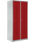 Garderobenspind, Drehriegelschloss, (H x B x T) 1700 x 800 x 500 mm, grau/rot