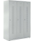 Garderobenspind, Drehriegelschloss, (H x B x T) 1700 x 1185 x 500 mm, grau/grau