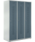 Garderobenspind, Zylinderschloss, (H x B x T) 1700 x 1185 x 500 mm, grau/blaugrau