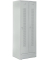 Garderobenspind, Sockel, Zylinderschloss, (H x B x T) 1800 x 590 x 500 mm, grau/grau