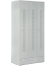 Garderobenspind, Sockel, Drehriegelschloss, (H x B x T) 1800 x 870 x 500 mm, grau/grau