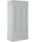 Garderobenspind, Sockel, Zylinderschloss, (H x B x T) 1800 x 870 x 500 mm, grau/grau