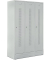 Garderobenspind, Sockel, Drehriegelschloss, (H x B x T) 1800 x 1185 x 500 mm, grau/grau