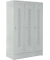 Garderobenspind, Sockel, Zylinderschloss, (H x B x T) 1800 x 1185 x 500 mm, grau/grau