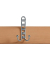 Garderobenbank, Stahlgestell, Buchenholzleisten, (H x B x T) 1850 x 1000 x 395 mm, grau/buche