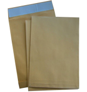 Versandtasche C4, haftklebend, mit Fenster, Falte 20 mm, Klotzboden, 120 g, 229 x 324 x 20 mm, natron