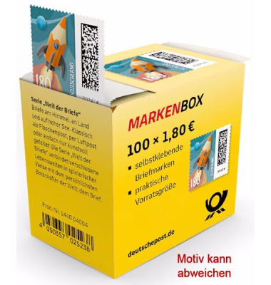 Briefmarke 1,80 € auf Rolle, selbstklebend, wechselndes Motiv, 100er Packung, vom Umtausch ausgeschlossen