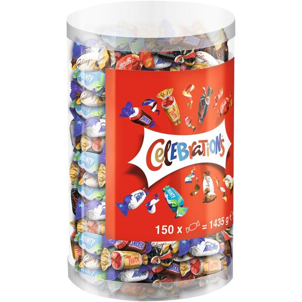 4255704330854 - Miniatures Mix Celebrations Box 1435kg SnickersMarsBountyTwix 4255704330854 Masterfood