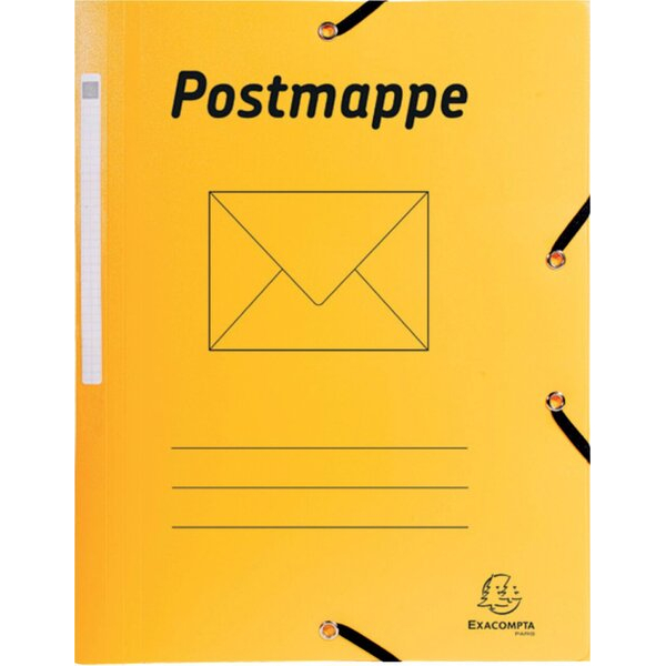 3130630558491 - Postmappe 55849B A4 gelb Polypropylen (PP) mit 3 Einschlagklappen 3130630558491 Exacompta