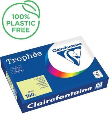 Kopierpapier Trophee 1023PC hellgelb A4 160g