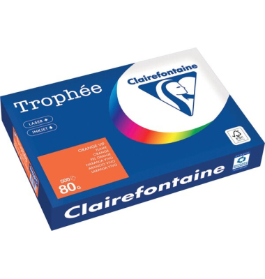Kopierpapier Trophee 1762PC orange A3 80g