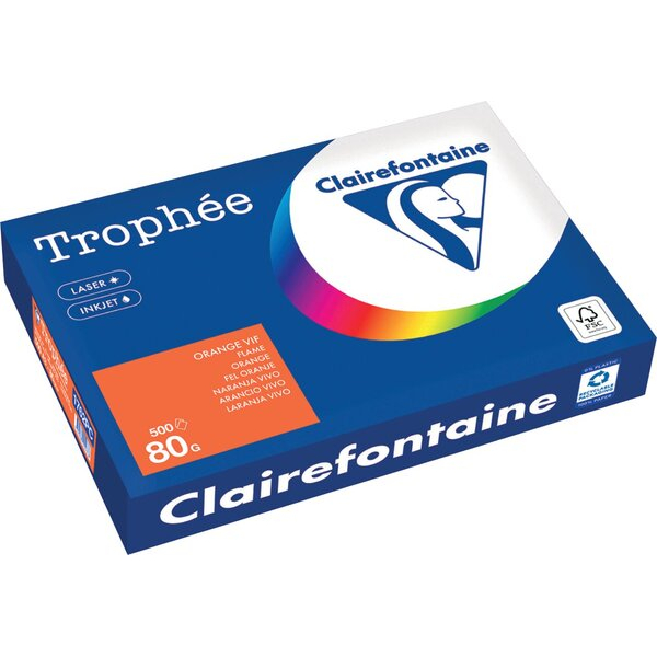 3329680004878 - Kopierpapier Trophee DIN A3 80gqm 500 Blatt orange 3329680004878 Clairefontaine 3329680004878 - Kopierpapier Trophee DIN A3 80gqm 500 Blatt orange 3329680004878 Clairefontaine