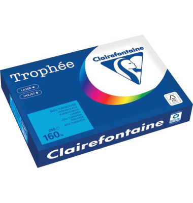Kopierpapier Trophee 1015PC karibikblau A3 160g
