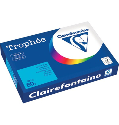 Kopierpapier Trophee 1263C royalblau intensiv A3 80g