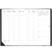 Wochenkalender 01506425MQ, Minister DE, schwarz, 160x240mm (HxB)