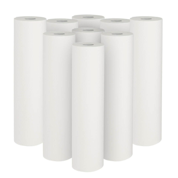 4000883000834 - Ärztekrepp duo-line+ 2-lagig weiß 500 cm x 500 m 9 Rollen