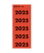 Jahreszahlen 1425-00-25, 2025, rot, 60x25,5mm, selbstklebend
