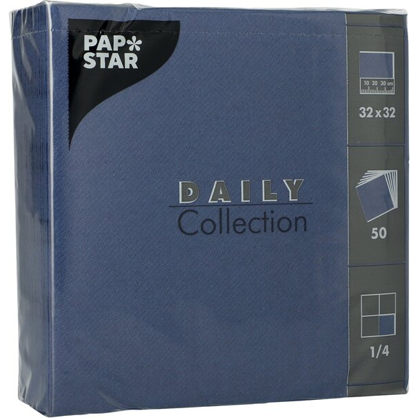 4002911896303 - Servietten 32 x 32 cm unifarben 50 Stück dunkelblau 4002911896303 Papstar 4002911896303 - Servietten 32 x 32 cm unifarben 50 Stück dunkelblau 4002911896303 Papstar