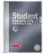 Collegeblock 1067142 Student Premium, Lineatur 22 / kariert mit Rand innen, A4, 90g, grau, 80 Blatt