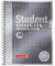 Collegeblock 1067152 Student Premium, Lineatur 22 / kariert mit Rand innen, A5, 90g, grau, 80 Blatt