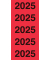 Jahreszahlen 43-225, 2025, rot, 60x24mm, selbstklebend
