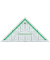 Kunststoff-Geometriedreieck Green Line 723230810 glasklar 22cm