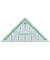 Kunststoff-Geometriedreieck Green Line 723230810 glasklar 22cm