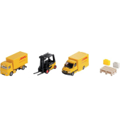Geschenkset DHL Logistik aus Metall und Kunststoff