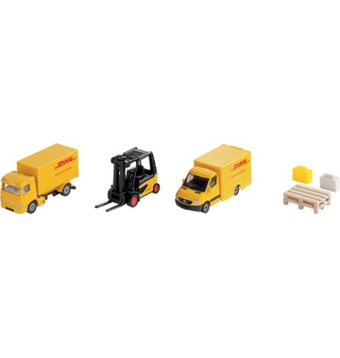 Geschenkset DHL Logistik aus Metall und Kunststoff