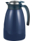 Isolierkanne GLACE, 1,5 Liter, doppelwandig, Einhandbedienung, dunkelblau
