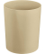Sicherheitspapierkorb, Kunststoff, schwer entflammbar, TÜV-zertifiziert, 13 Liter, beige