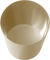 Sicherheitspapierkorb, Kunststoff, schwer entflammbar, TÜV-zertifiziert, 13 Liter, beige
