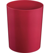 Sicherheitspapierkorb, Kunststoff, schwer entflammbar, TÜV-zertifiziert, 13 Liter, bordeaux